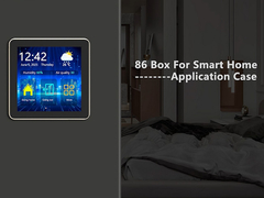 480x480 تمام در اثر سیاه IPS TFT 4 اینچ مربع صفحه لمسی LCD برای خانه هوشمند 86 جعبه