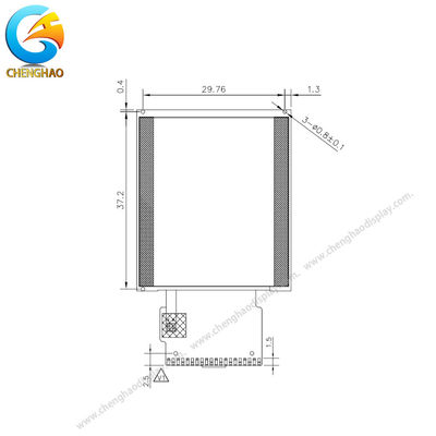 1.44 Inch Square TFT Display 8bit MCU 128*128 PCAP LCD Touchscreen
