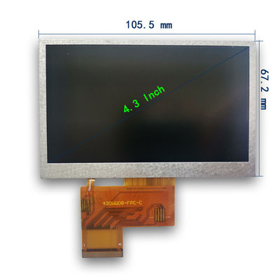 40 Pin 480x272 TN Transmissive TFT LCD Module White RGB 4.3''