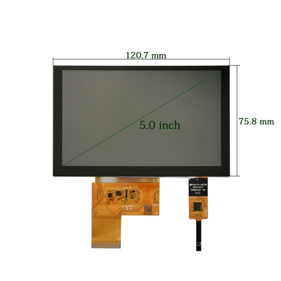 5" FPC CTP TFT LCD Capacitive Touchscreen ISO9001 With Rgb Interface
