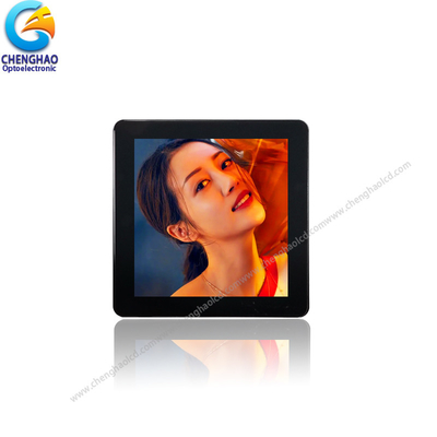 تمام اثر سیاه مربع صفحه نمایش TFT 3.95 اینچ 480x480 TFT صفحه نمایش لمسی LCD ظرفیت