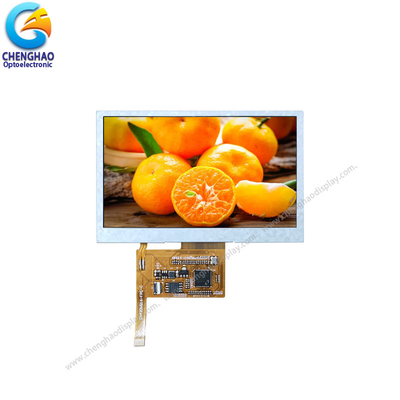 480*272 ماژول صفحه نمایش LCD متریکس قطره ای 4.3 اینچ صفحه نمایش SPI با IPS تمام زاویه مشاهده