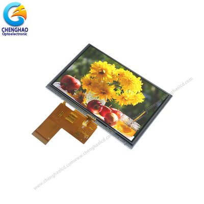 صفحه نمایش LCD 40 پین 5 اینچ 800*480 رزولوشن صفحه نمایش لمسی LCD کوچک