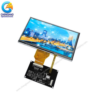 800*480 Wvga صفحه نمایش لمسی LCD کوچک 7 اینچ 50 پین برای تجهیزات پزشکی