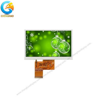5.0 اینچ 40 پین روشنایی بالا LCD مانیتور 480 * 272 نقطه برای پزشکی