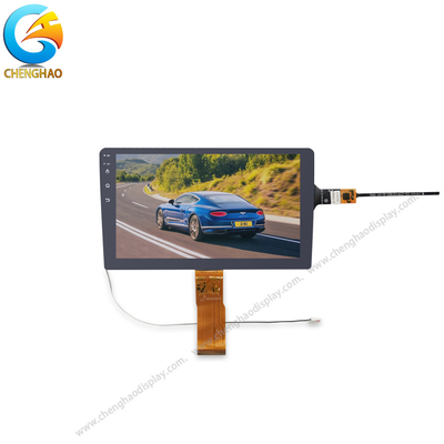 صفحه نمایش 9 اینچ مانیتور خودرو 60 پین LVDS 1280 * 720 نقطه نمایش LCD TFT