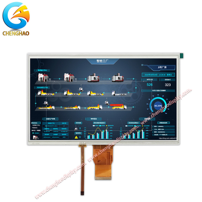10.1inch اندازه رنگ صفحه نمایش Tft Lcd ماژول 1024x600 پیکسل Lcm
