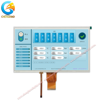 10.1 اینچ 50 پین Fpc Lcd Display Module 1000 Cd/M2 روشنایی