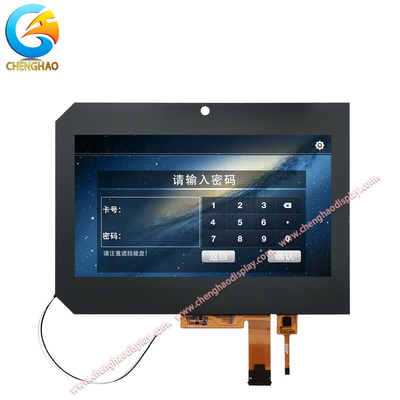 صفحه لمسی سفارشی IPS TFT 1280x720 8 اینچ LCD رنگی برای کاربردهای صنعتی
