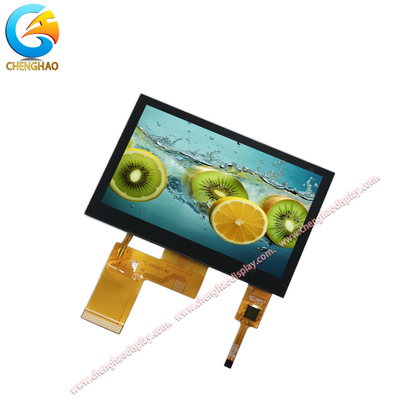 480x272 رزولوشن 4.3 اینچ ماژول صفحه نمایش LCD TFT Capacitive Touchscreen به طور معمول حالت نمایش سیاه درجه حرارت بالا