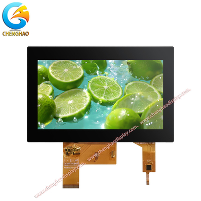 LCD صنعتی 7 اینچ با وضوح 800x480 با لمسی ظرفیت