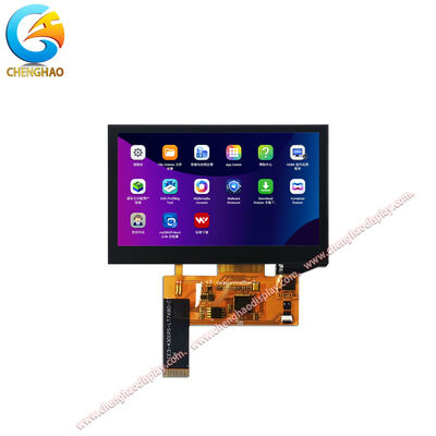 ماژول نمایشگر لمسی 24 پین، 4.3 اینچ IPS TFT LCD برای دمای گسترده