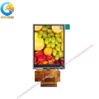 ماژول نمایشگر لمسی 2.8 اینچی صنعتی، دمای گسترده (-20 تا +70 درجه سانتیگراد)، FPC 50 پین