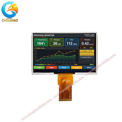 4.3 اینچ IPS TFT ماژول صفحه نمایش LCD 480x272 SPI QSPI MCU برای HMI صنعتی