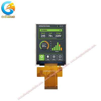2.8 اینچ ماژول نمایش LCD IPS TFT 240x320 QSPI 300 Nits برای HMI صنعتی