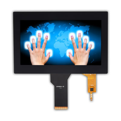 مانیتور LCD 7in 24 بیتی RGB TFT رنگ واقعی Rohs 200cd/m2