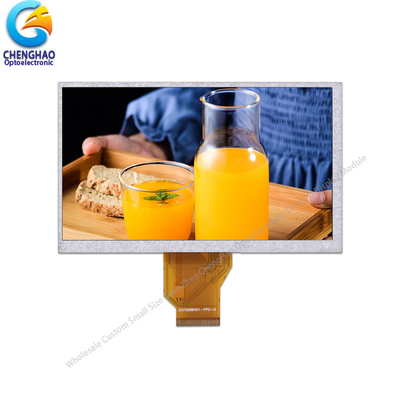260 Cd / M2 کیت صفحه نمایش LCD 7 اینچی 800X480 پیکسل 24 بیت رابط RGB